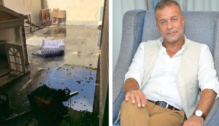 تعرض منزل الفنان شريف منير للحريق بسبب سيجارة بحسب روايته