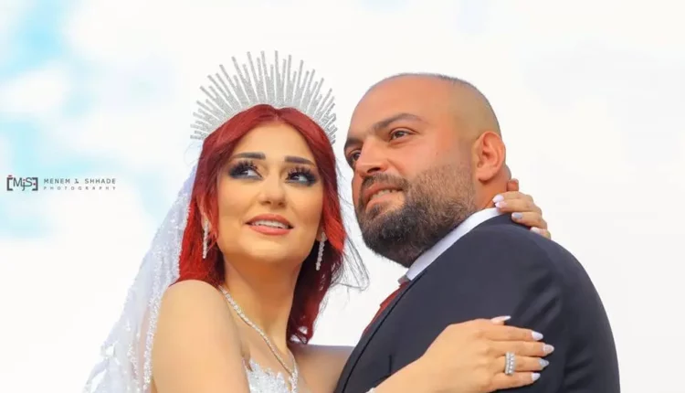 ربى المأمون وعريسها المخرج وضاح شاهين