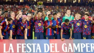 حمزة عبد الكريم يسجل في مرمى فريقه السابق وبرشلونة يتغلب على الأهلي 2-1 في كأس غامبر